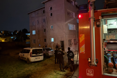 Elmalık Köyünde korkutan yangın