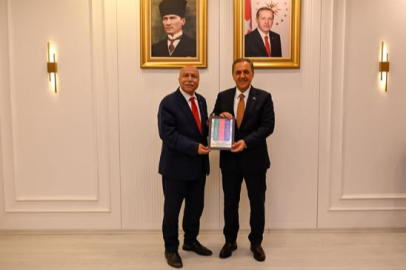 Vali Usta, Yozgatlılar Federasyonu Başkanı Arslan’ı kabul etti