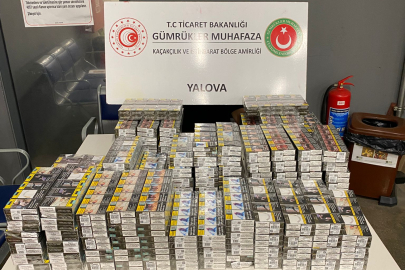 Fransa yolcusu kaçak sigaralar gümrüğe takıldı