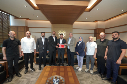 AK Parti Çiftlikköy heyetinden YTSO’ya hayırlı olsun ziyareti