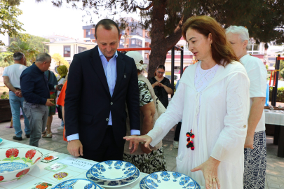 Çiftlikköy’de Çini Kursu Sergisi sanatseverlerle buluşuyor