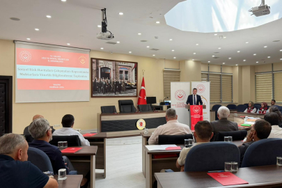 Sosyal Risk Haritası çalışması muhtarlara anlatıldı