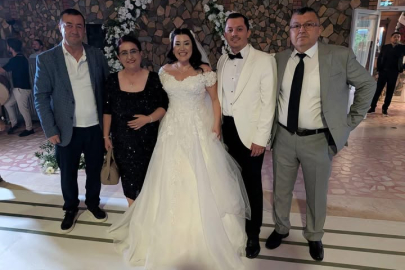 Başkan Turan Canbay, Bedriye ve Furkan çiftinin mutluluğuna ortak oldu