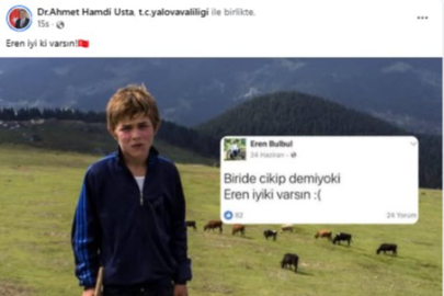 Vali Usta’dan ‘Eren iyi ki varsın’ paylaşımı