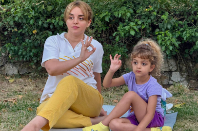 Anne ve çocuklar Yalova Belediyesi'nin yoga etkinliğinde buluştu
