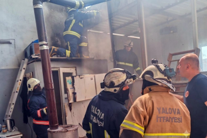 Kirazlı Sanayi Sitesinde korkutan yangın
