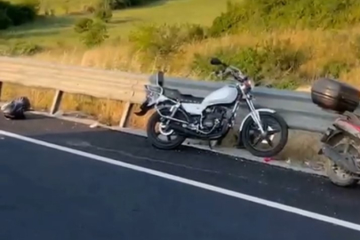Süpürgelik’te feci motosiklet kazası! 1 yaralı