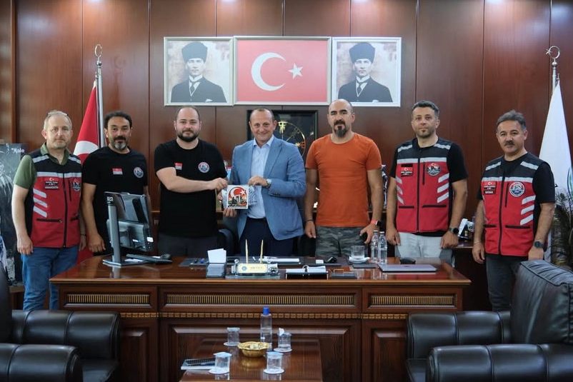 Yalova Motosiklet Derneği'nden Çiftlikköy Belediyesi'ne ziyaret