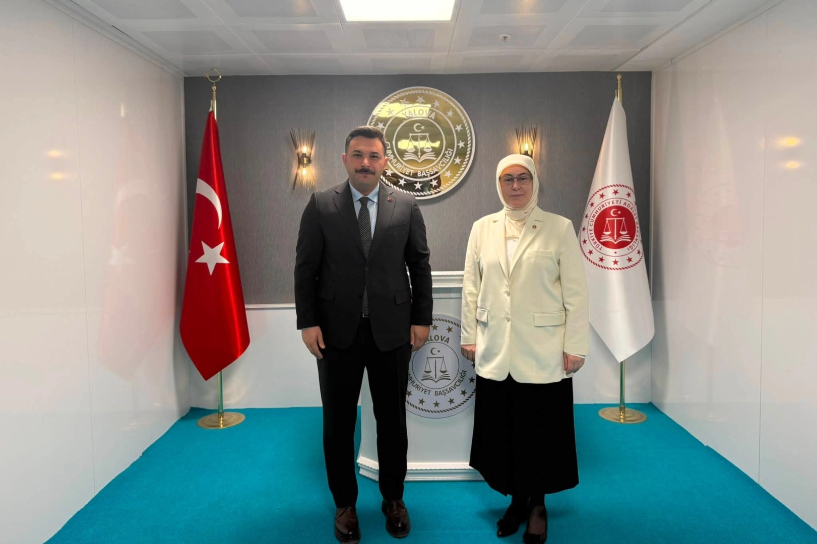 Meliha Akyol’dan Başsavcı Büyükyurt’a hayırlı olsun ziyareti