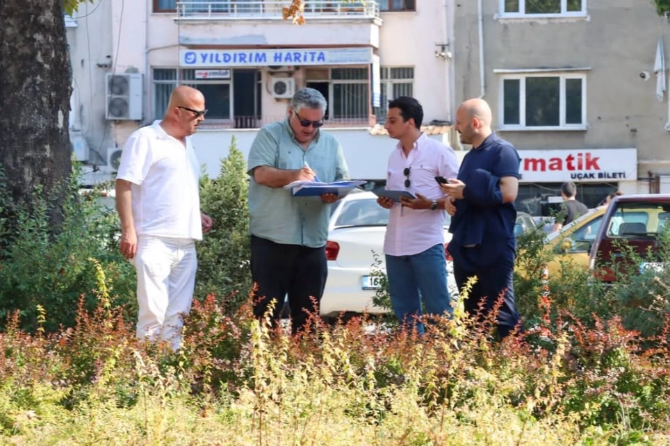 Mahaçkale Parkı’nda düzenleme öncesi son denetim