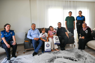 Emniyet Müdürü Delen'den Gazi Nuh Akdağ ve ailesine ziyaret