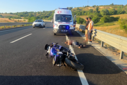 Süpürgelik’te feci motosiklet kazası! 1 yaralı