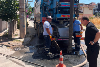 Çiftlikköy’de ana hat temizliklerine İSKİ desteği