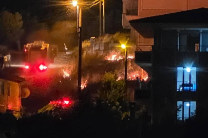Yalova'da otluk alan yangını yerleşim yerlerini tehdit etti