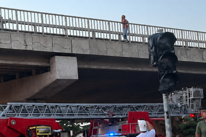 Çiftlikköy’de yürekleri ağza getiren intihar girişimi