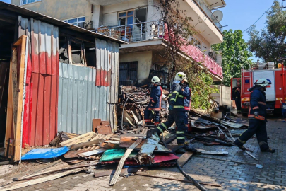 Bayraktepe Mahallesi'nde korkutan yangın