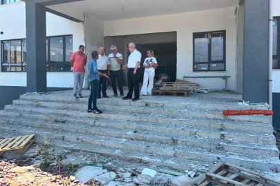Yalova Milli Eğitim Müdürü Yılmaz, Negmar Ortaokulu inşaatını inceledi