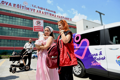 Yalova Belediyesi’nden Sosyal Belediyecilikte yeni hizmet; Anne Bebek Taksi hizmeti