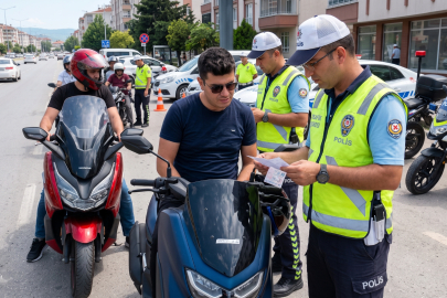Yalova'da motosiklet denetimleri sürüyor