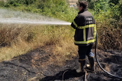 Termal’de korkutan anız yangını