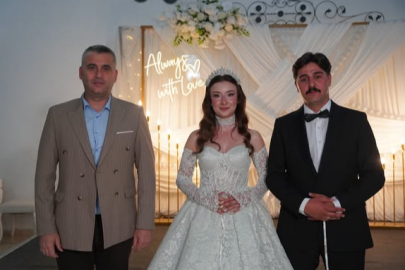 Başkan Tavşan, genç çiftin mutluluğuna ortak oldu