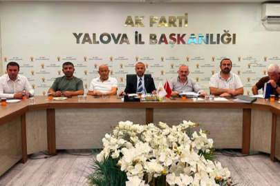 AK Parti Yalova Teşkilatı Haftalık Olağan Toplantısını gerçekleştirdi