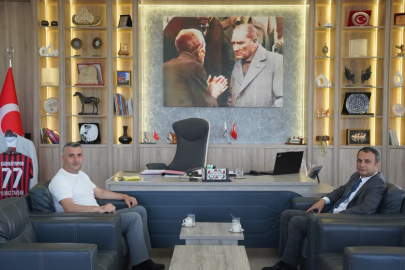 Kaymakam Şahin’den Yalova Kadıköy Belediye Başkanı Tavşan’a ziyaret