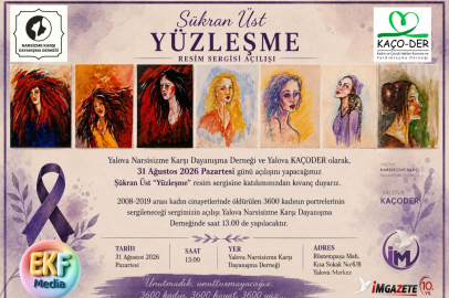 Yalova'da tarihi sergi: Kadın cinayetlerinde yaşamını yitiren 5 bin 800 kadın tek tek resmedildi