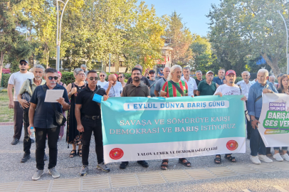 Cevdet Aydın Parkı’nda barış ve demokrasi çağrısı