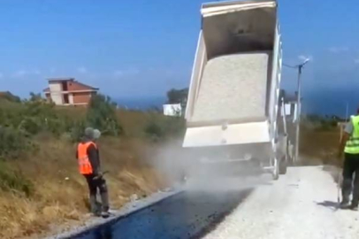 Esenköy’de asfaltlama çalışması