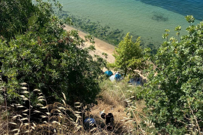 Uçurumda mahsur kalan vatandaş operasyonla kurtarıldı