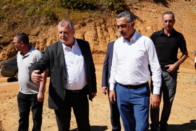 Baraj çalışmalarını yerinde incelediler