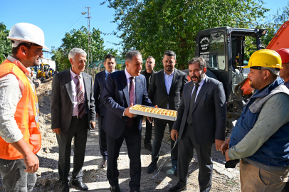 Vali Usta, altyapı çalışmalarını inceledi