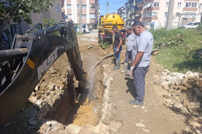 Çınarcık’ta Ana Su Borusu Arızasına hızlı müdahale