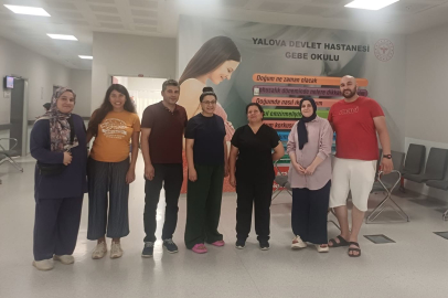 Gebe Okulunda anne ve baba adayları eğitim aldı