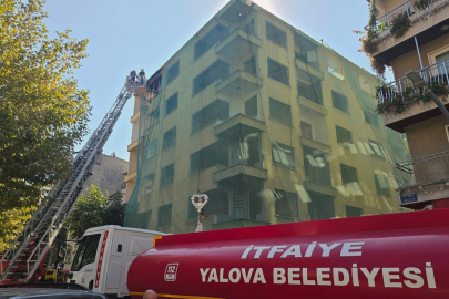Kentsel dönüşüm için boşaltılan binada yangın paniği