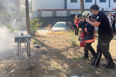 Çiftlikköy İtfaiyesi’nden Aktif Hastanesi’nde yangın eğitimi