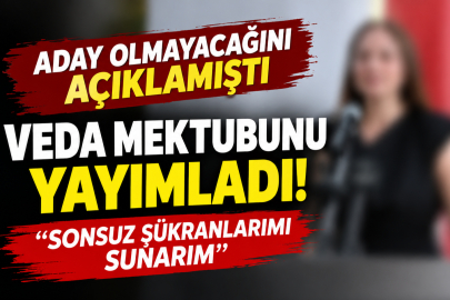 Yalova'da aday olmayacağını açıklamıştı, veda mektubunu yayımladı!