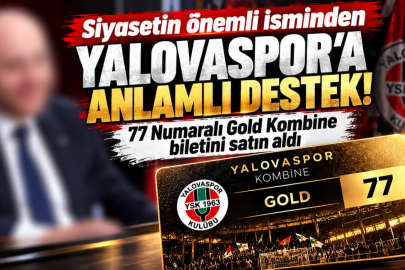 Yalova'da siyasetin önemli isminden Yalovaspor’a anlamlı destek!