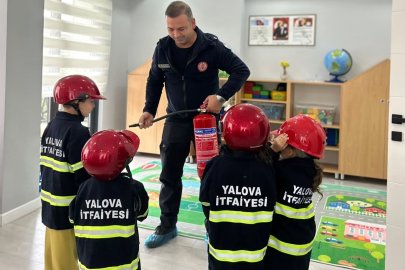 Yalovalı miniklerden itfaiyeye anlamlı ziyaret!