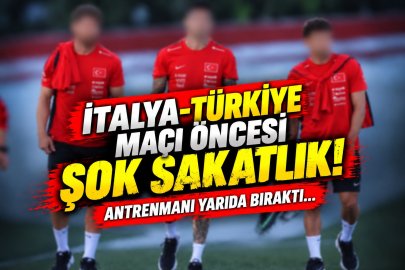 İtalya-Türkiye maçı öncesi şok sakatlık! Antrenmanı yarıda bıraktı…