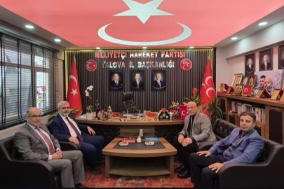 Yalova İl Millî Eğitim Müdürü Yılmaz’dan MHP’ye hayırlı olsun ziyareti