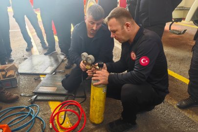 Yalova İtfaiye personeli becerilerini test etti
