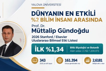 Prof. Dr. Müttalip Gündoğdu Dünyanın en etkili bilim insanları arasında