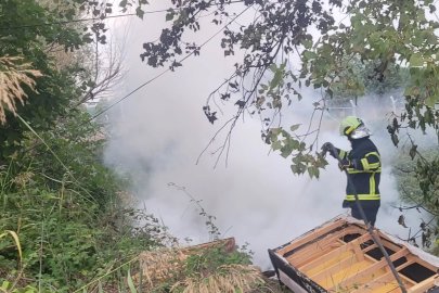 Taşköprü’de çıkan çöplük yangını yerleşim alanlarına sıçramadan söndürüldü