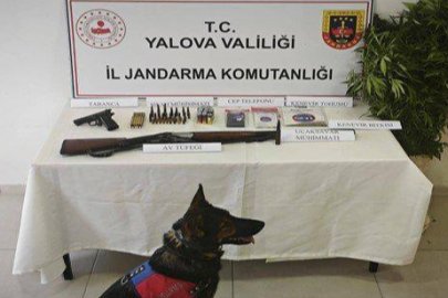 Yalova’da zehir tacirlerinin adresinden uçaksavar mühimmatı ele geçirildi