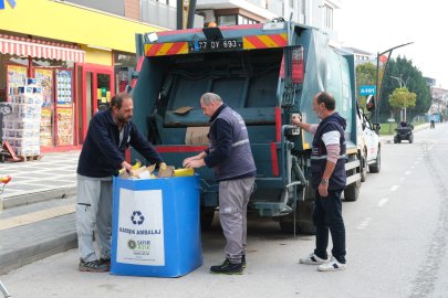 Çiftlikköy’de geri dönüşüm kapıdan başlıyor