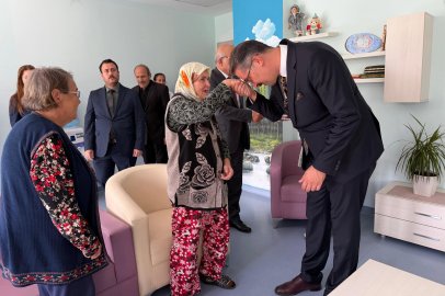 Yalova Aile ve Sosyal Hizmetler İl Müdürü Seçin ilk ziyaretini huzurevine yaptı!