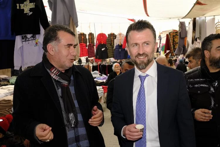 AK Parti Çiftlikköy Belediye Başkan Adayı Uz. Dr. Recep Hacı saha çalışmalarını sürdürüyor