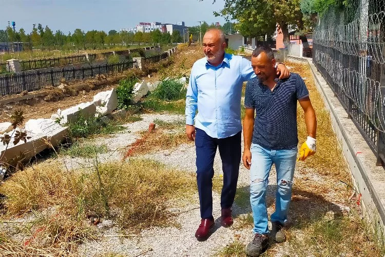 Çiflikköy Belediye Başkanı Silpagar, M.Akif Yürüyüş Yolu çalışmalarını denetledi